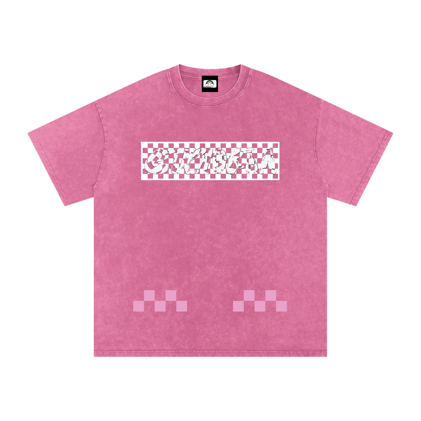 EUPHORIA CHECKERED LOGO TEE