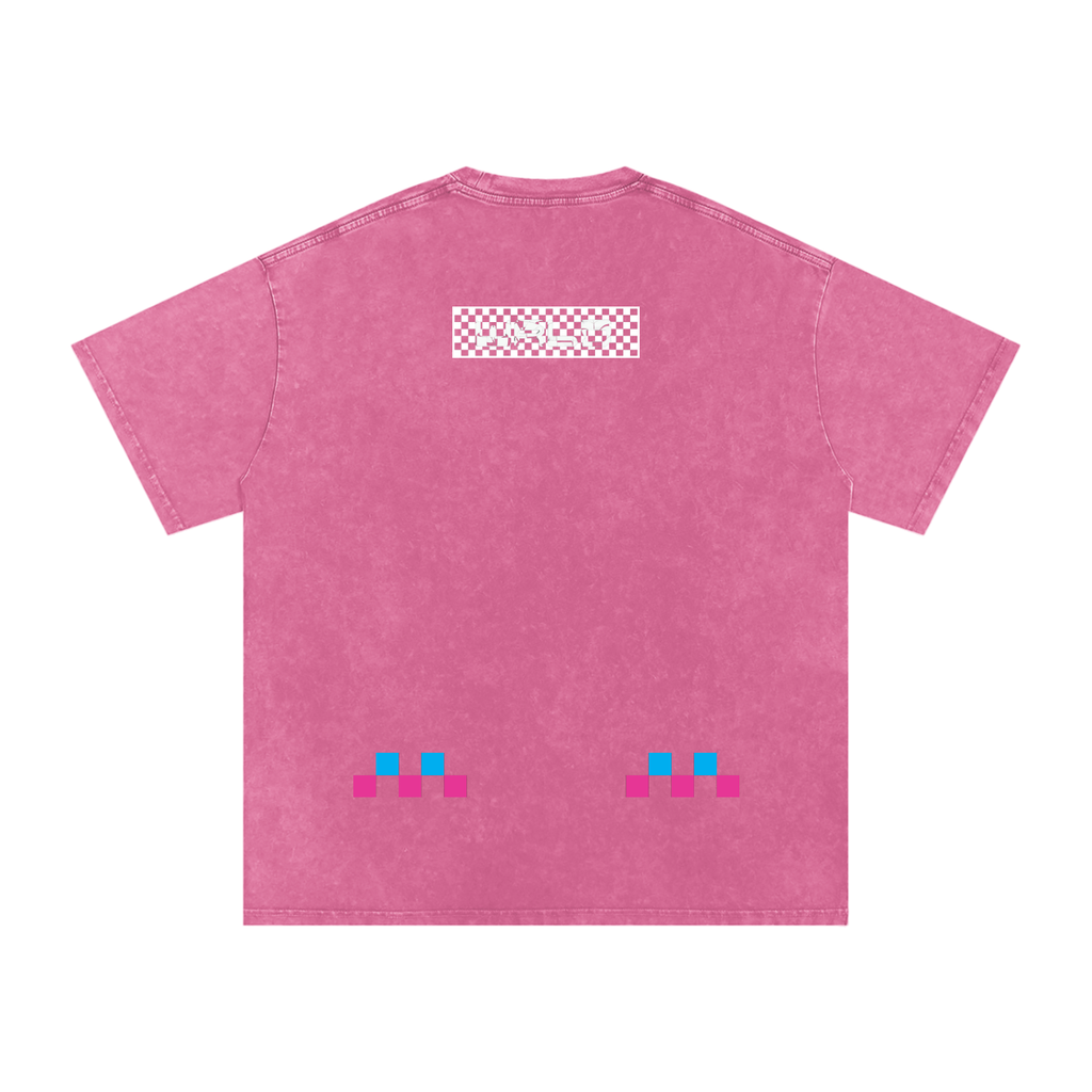 EUPHORIA CHECKERED LOGO TEE