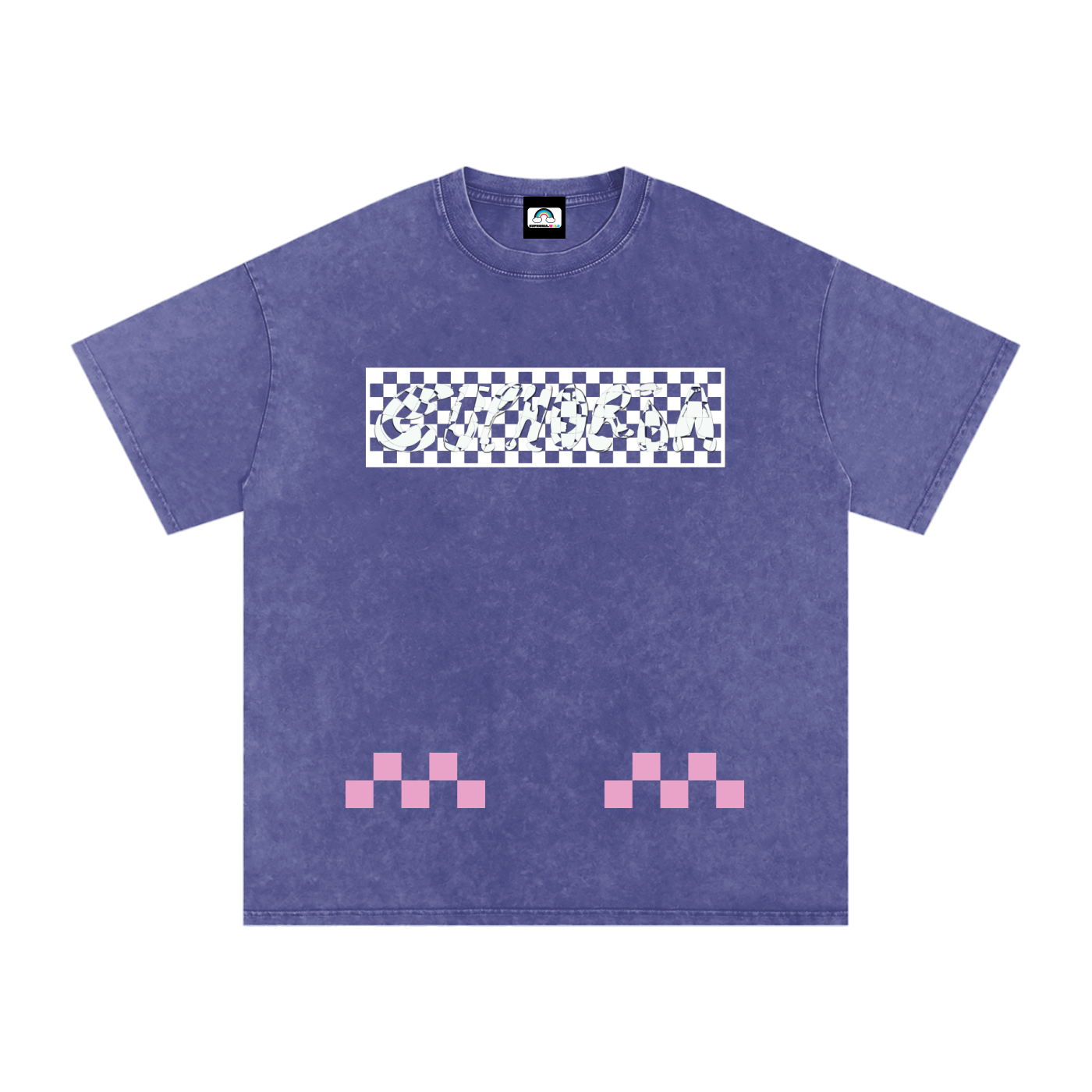 EUPHORIA CHECKERED LOGO TEE