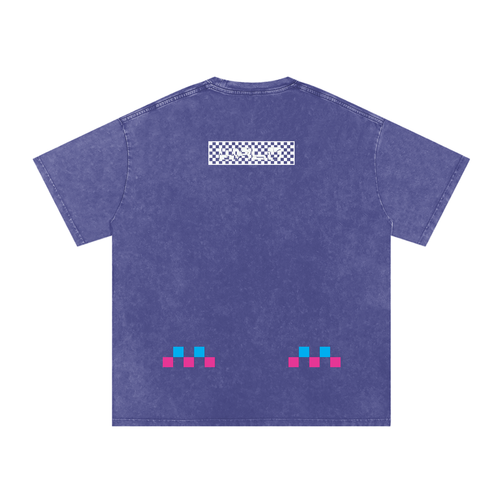 EUPHORIA CHECKERED LOGO TEE